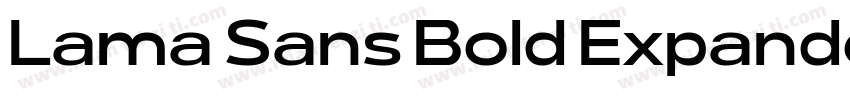 Lama Sans Bold Expanded字体转换
